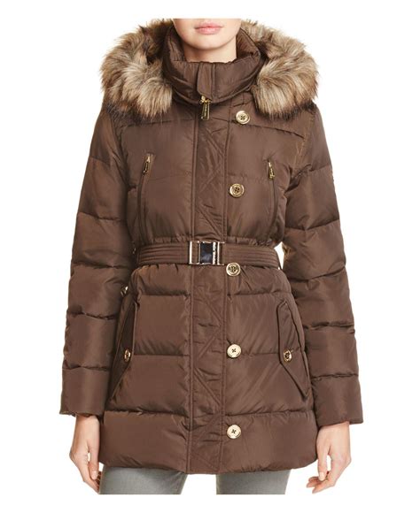 michael kors womens puffer coat|michael kors padded coat women's.